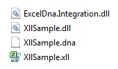 Excel DNA folder structure